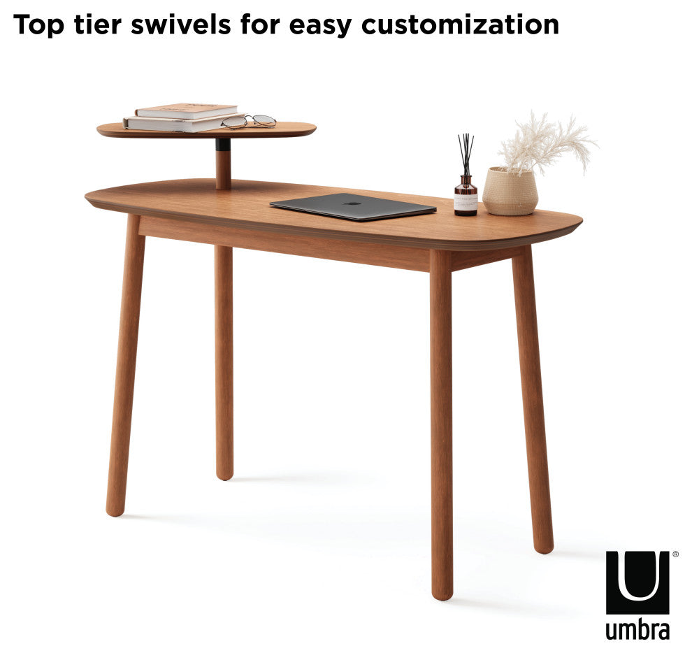 Umbra Swivo Desk Light Walnut