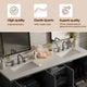 Caroline Avenue 72" Double Bathroom Vanity Set, Gray