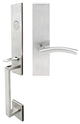 Brussels Lever, Mortise Dummy Handleset, Right Hand, Satin Stainless Steel