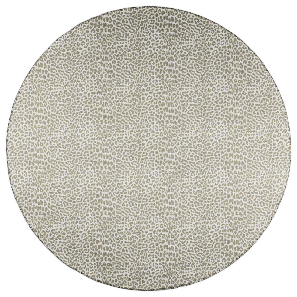 Indoor/Outdoor Mali ML2 Stone Machine Washable 6' x 6' Round Rug