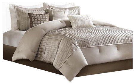 Madison Park Charmeuse 7-Piece Comforter Set, California King