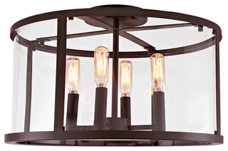 Bryant 4 Light Semi-Flush Ceiling Light, Oil Rubbed Bronze