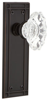 Mission Plate Passage Chateau Knob, Timeless Bronze