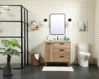 Bailey 22" Modern Natural Oak-Light Bathroom Vanity
