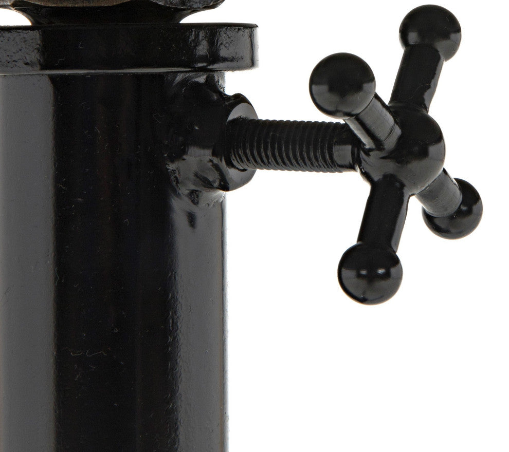 Kaldera Side Table, Black Steel