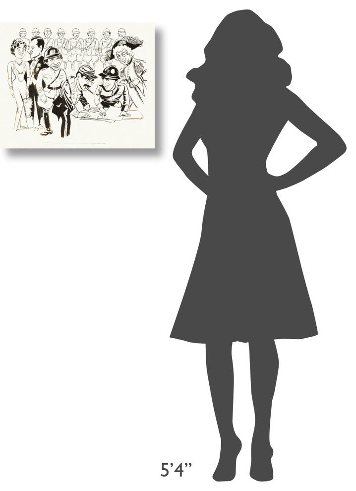 "Marx Brothers - Duck Soup - Drawings 02" Canvas Giclee, 22"x18"