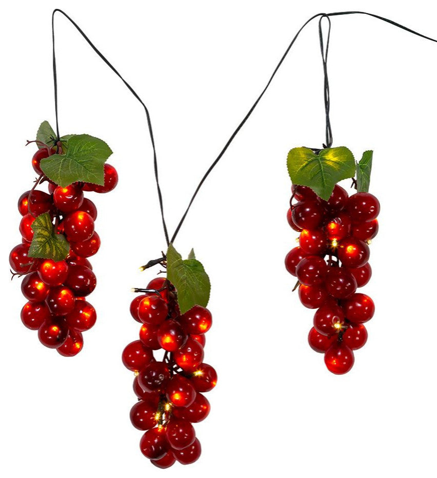 Kurt S. Adler 75-Light LED Large Purple Grape Light Set