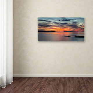 'Sunset Pier' Canvas Art by Pierre Leclerc