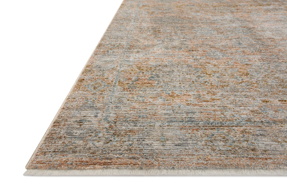 Jean Stoffer x Loloi Katherine Terracotta / Smoke 2'-7" x 8'-0" Runner Rug