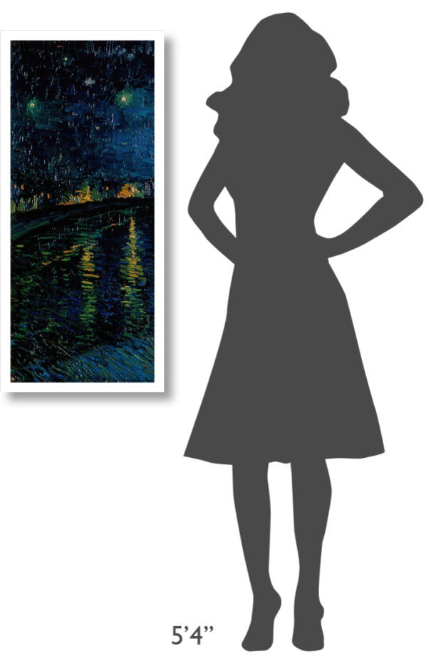 "Starlight Over the Rhone (left)" Print by Vincent van Gogh, 17"x38"
