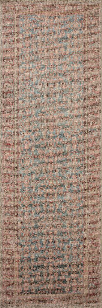 Angela Rose x Loloi Aubrey Blue / Terracotta 5''-0" x 7''-0" Area Rug