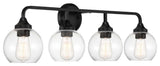 Glenda Vanity 4  Light  Flat Black
