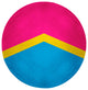Pansexual Chevron Chenille Rug, Pansexual Chevron, 5' Round