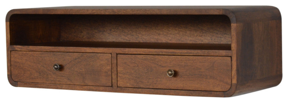 Floating Chestnut Open Console