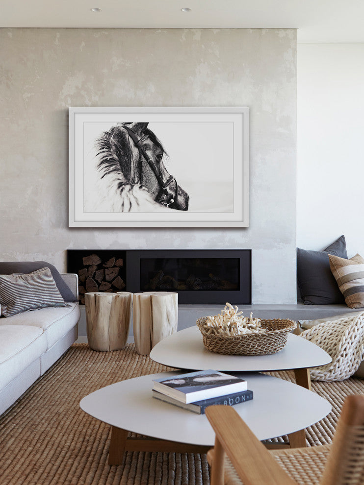 Marmont Hill, "Equus Profile" Framed Painting Print, 36x24