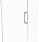 Contemporary 12" Back to Back Shower Door Pull, Polished Nickel
