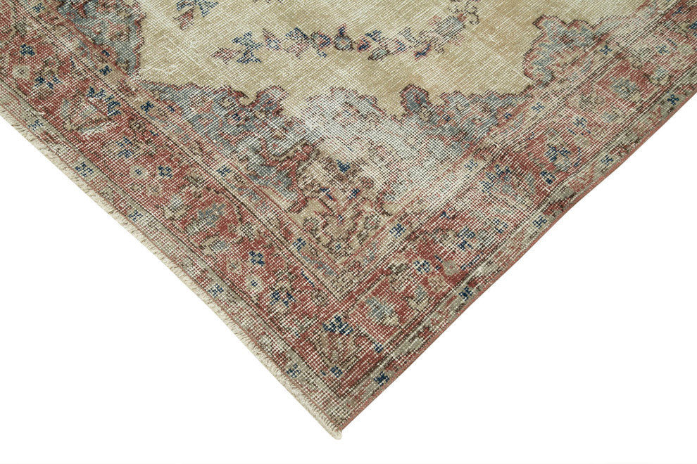 Rug N Carpet - Handmade Oriental 4' 0" x 7' 3" Faded Small Area Rug