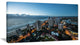 "Brisbane Skyscrapers And Sea Aerial View" Cityscape Canvas print, 32"x16"