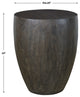Uttermost Lark 20 x 24" Minimalist Round Wooden End Table, Aged Walnut