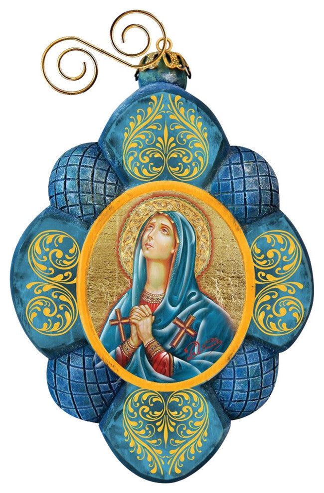 Hand Painted Maria Magdalena Scenic Ornament