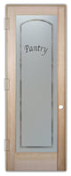 Pantry Door - Classic Arched - Douglas Fir (stain grade) - 24" x 80" - Knob...
