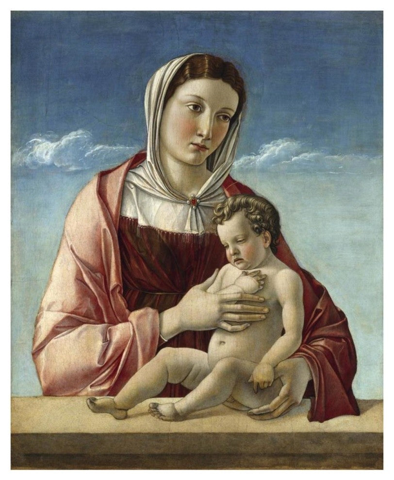 "Madonna and Child - Madonna Frizzoni" Print by Giovanni Bellini, 31"x38"