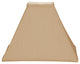 Square Sharp Corner Basic Lampshade, Antique Gold