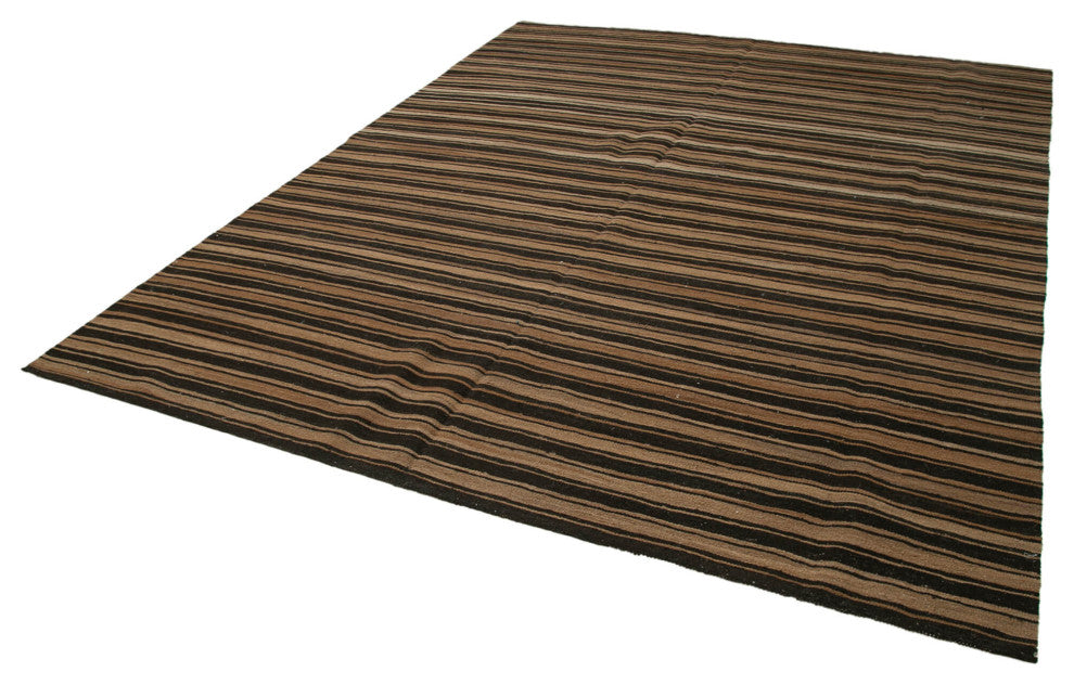 Rug N Carpet - Handwoven Turkish 8' 6'' x 10' 10'' Flatweave Wool Kilim Rug