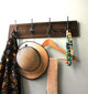 4-Hooks Reclaimed Barn Wood Coat Rack, 24"