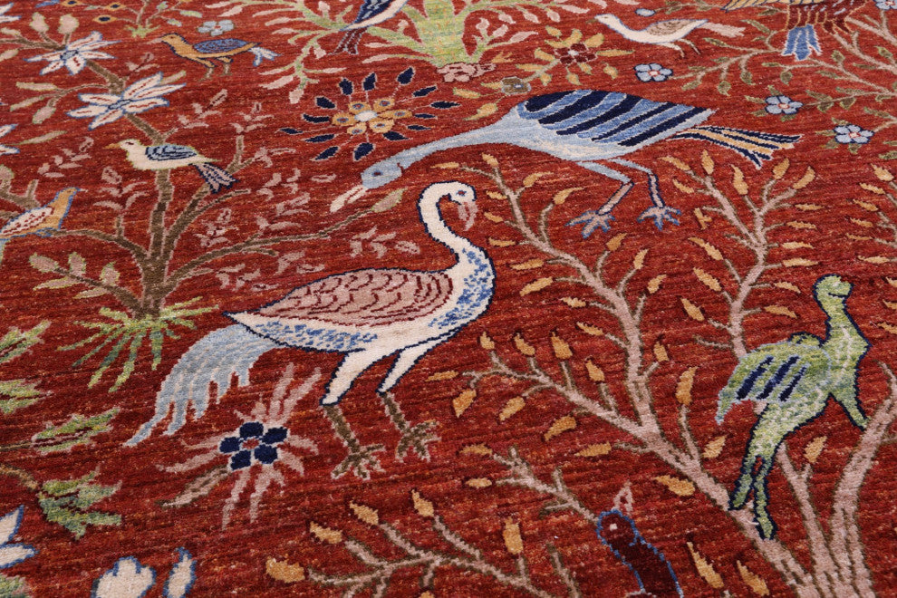 Tree Of Life Handmade Persian Rug 10' 0" X 14' 1" Q7815