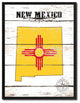 New Mexico State Flag Canvas, 22"x29"