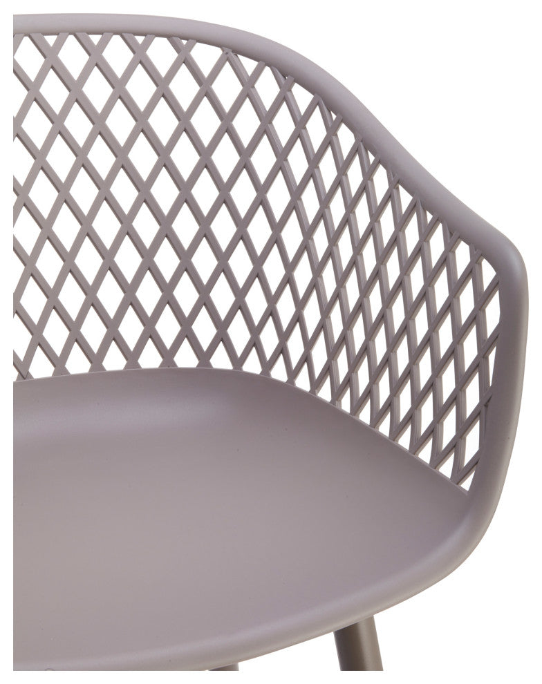 Piazza Outdoor Chair Gray, Set of 2