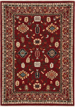 Oriental Weavers Lilihan Indoor Rug Red/ Black 5'3" X 7'6"