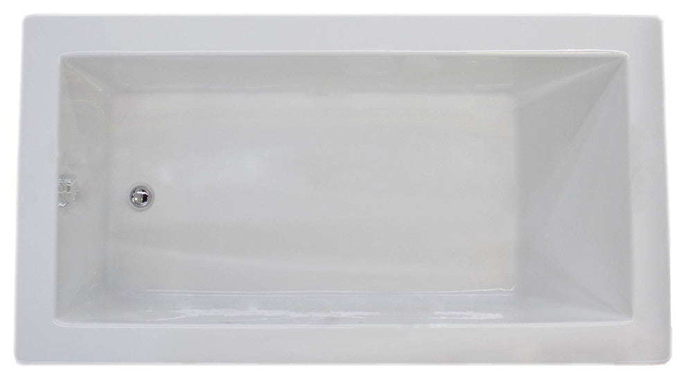 Bronzino 32 x 60 Rectangular Soaker Drop-In Bathtub - Tub w/ Reversible Drain