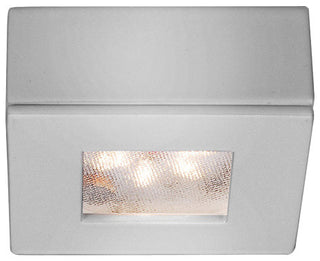 WAC Lighting LED Button Light, Brushed Nickel, Square, 2700k Warm White