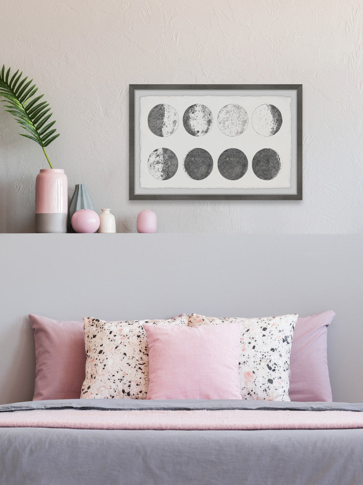 "Moon in Motion" Framed Painting Print, 18x12