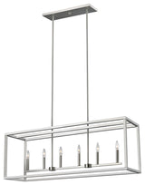 Moffet Street 6-Light Island Pendant, Brushed Nickel