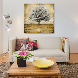 "Stately - Gold" by Eric Turner, Canvas Print, 26"x26"