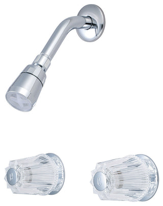 Elite Two Handle Shower Set, Polished Chrome