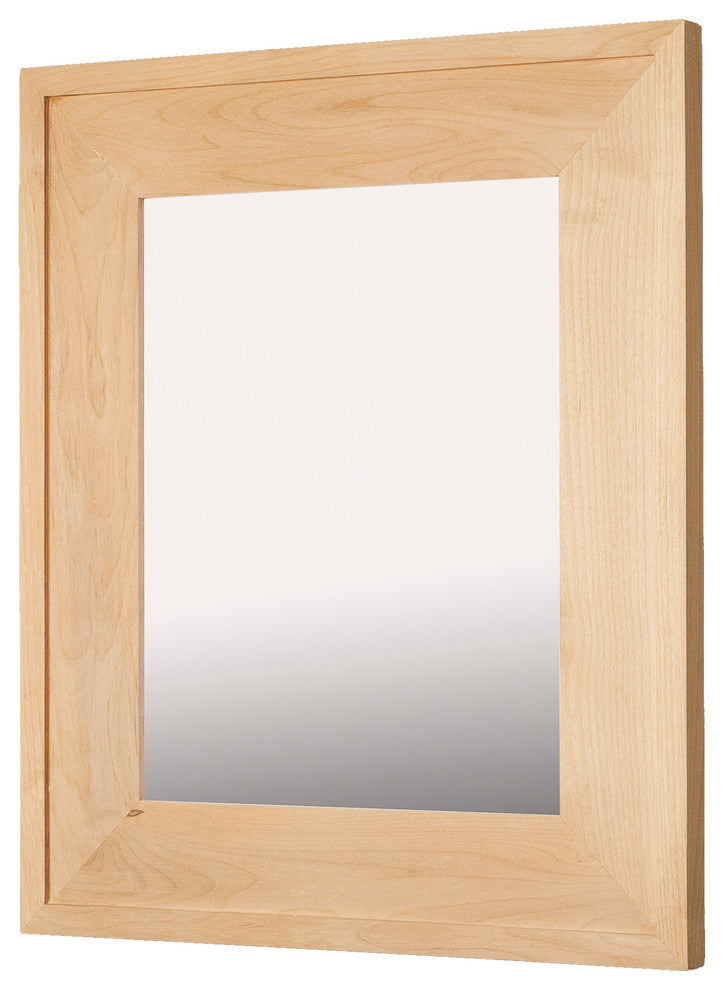 14"x18" Fox Hollow Furnishings Mirrored Medicine Cabinet, Unfinished Raised Edge