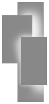 Sonneman 7110-WL Offset Panels 20-3/4" Tall Integrated LED - Textured Gray