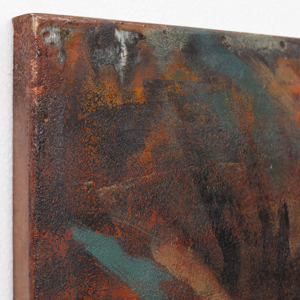 "Piano & Dance" Mixed Media Iron Hand Painted Dimensional Wall Art