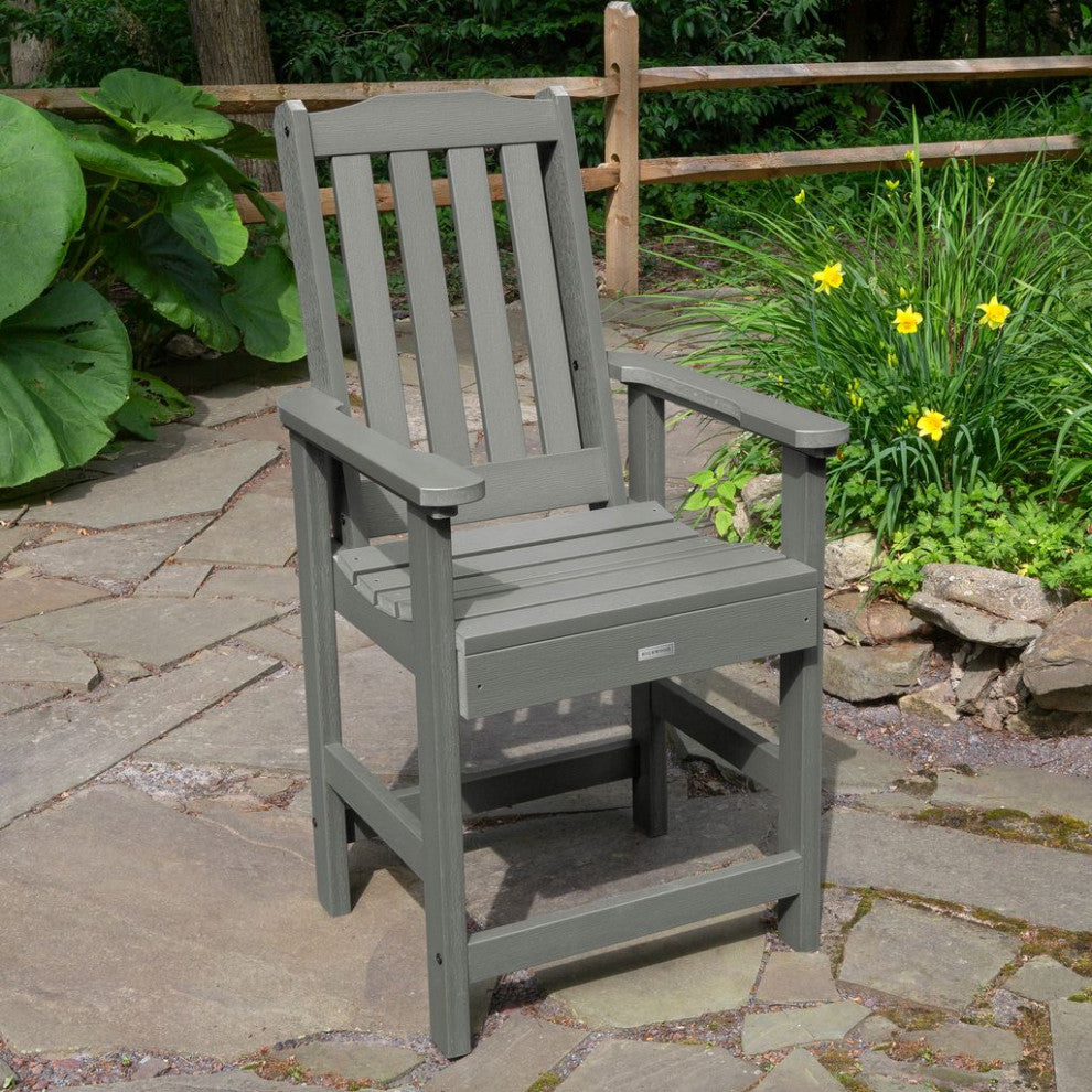 Lehigh Counter-Height Armchair, Coastal Teak