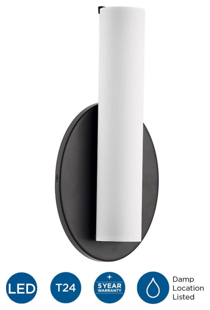 Parallel LED 1-Light LED Wall Sconce, Architectural Bronze