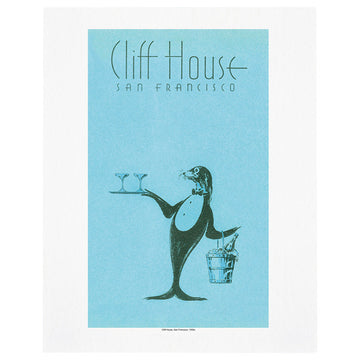 Cliff House, San Francisco, 1930s Vintage Menu Art Print, 13x19"