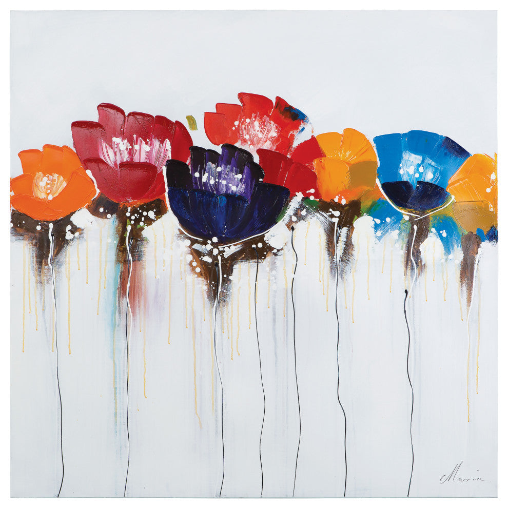 Jeweled Poppies I Artwork