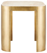 Sev Travertine Accent Table