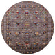 Ahgly Company Indoor Round Mid-Century Modern Area Rugs, 7' Round
