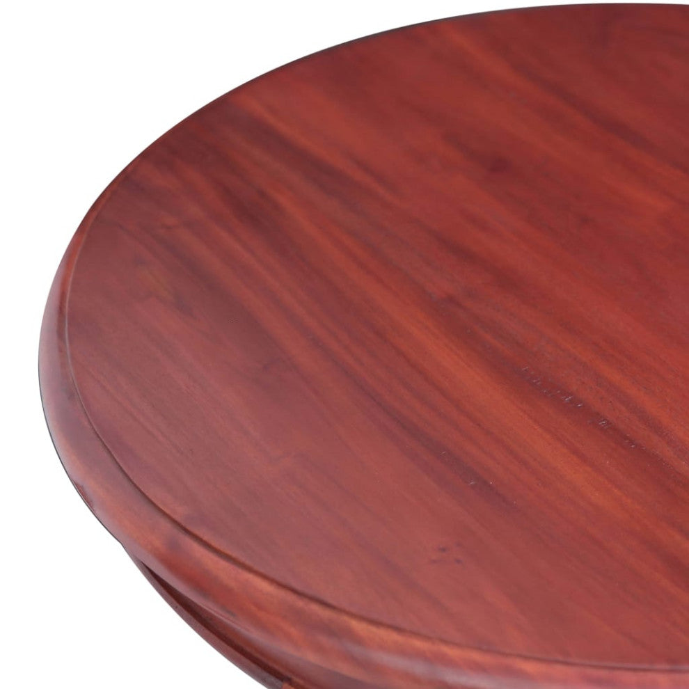 vidaXL Solid Mahogany Wood Side Table Brown End Accent Coffee Couch Table