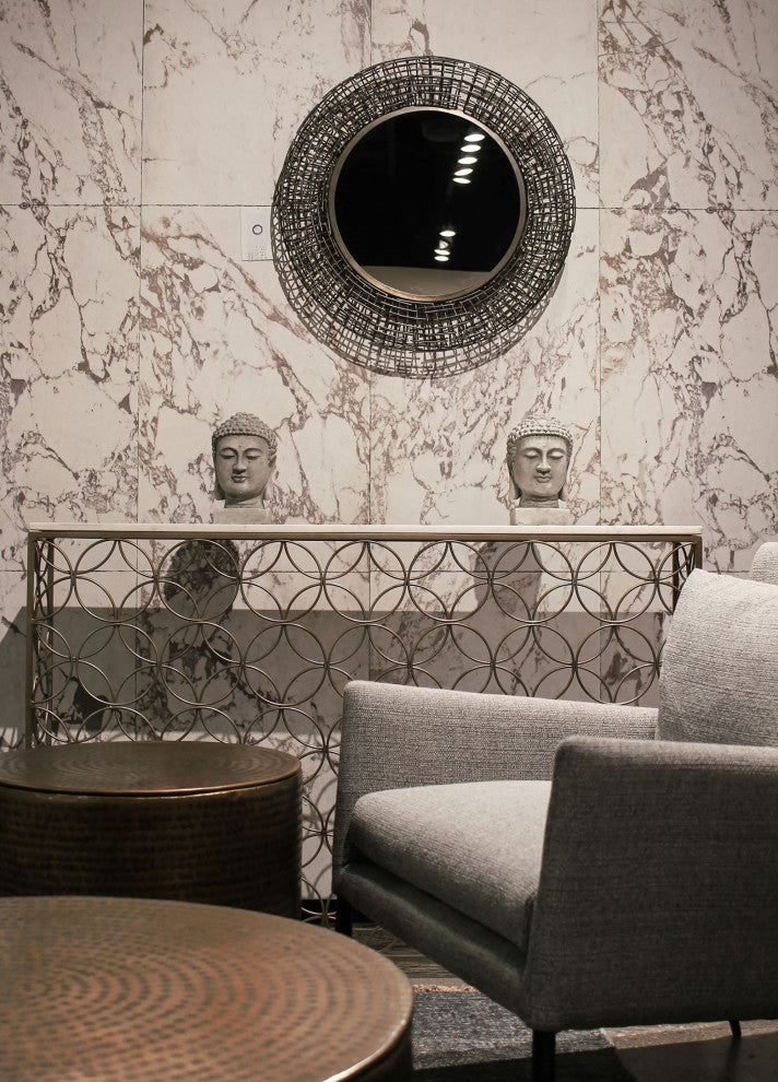 Regal Mirror, Brass